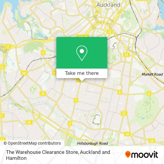 The Warehouse Clearance Store map