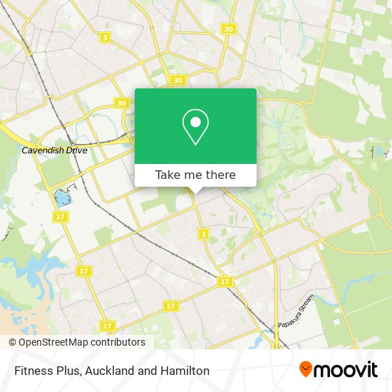 Fitness Plus map