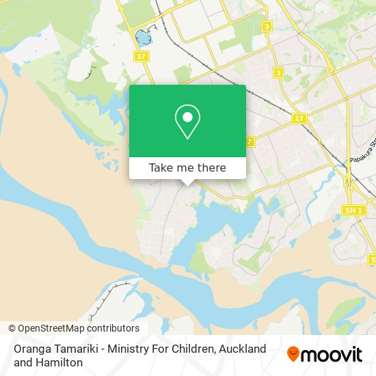 Oranga Tamariki - Ministry For Children map