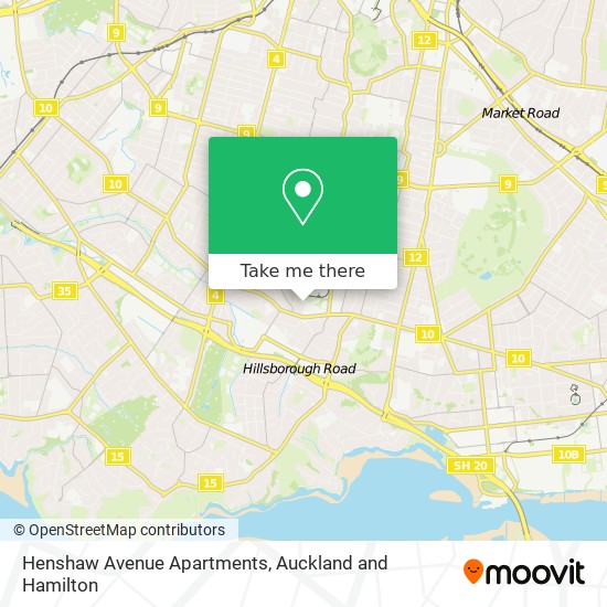 Henshaw Avenue Apartments map