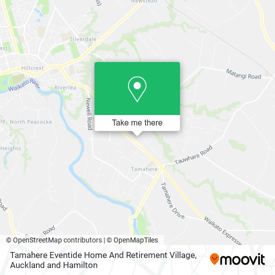 Tamahere Eventide Home And Retirement Village map