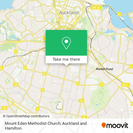 Mount Eden Methodist Church map
