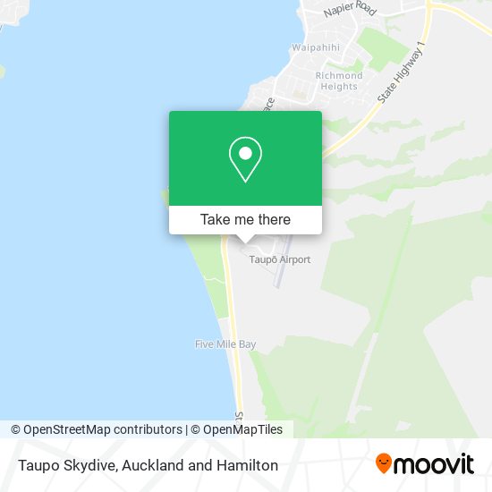 Taupo Skydive map
