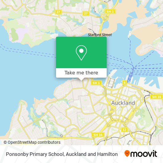 Ponsonby Primary School map