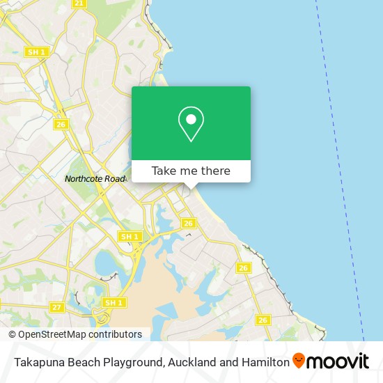 Takapuna Beach Playground地图