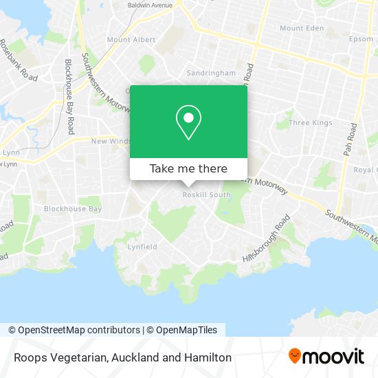 Roops Vegetarian map