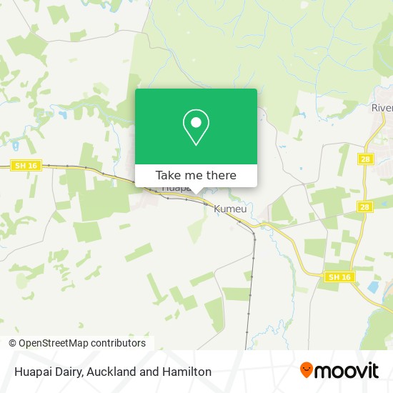 Huapai Dairy map