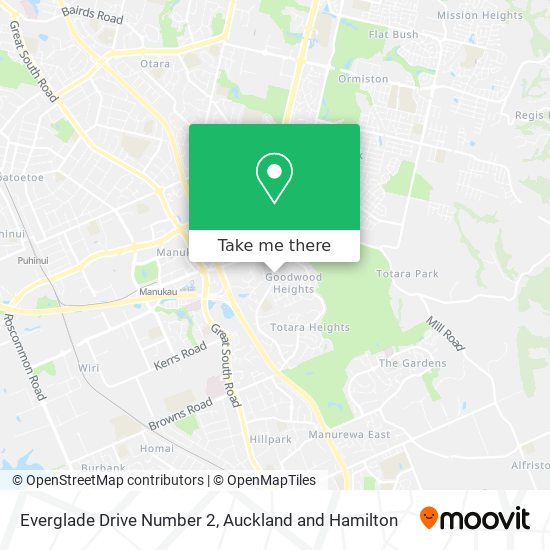 Everglade Drive Number 2 map