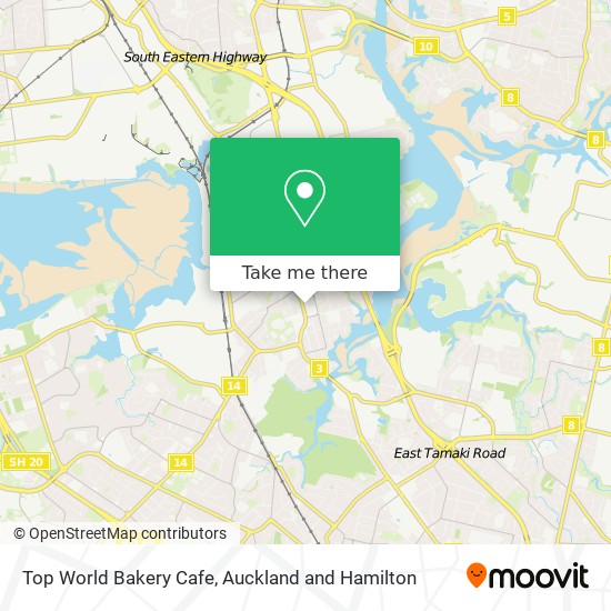 Top World Bakery Cafe map