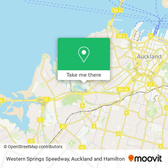 Western Springs Speedway map