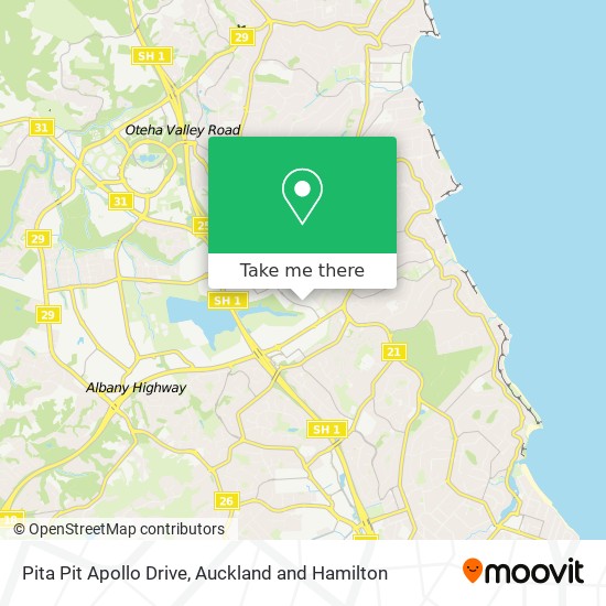 Pita Pit Apollo Drive map
