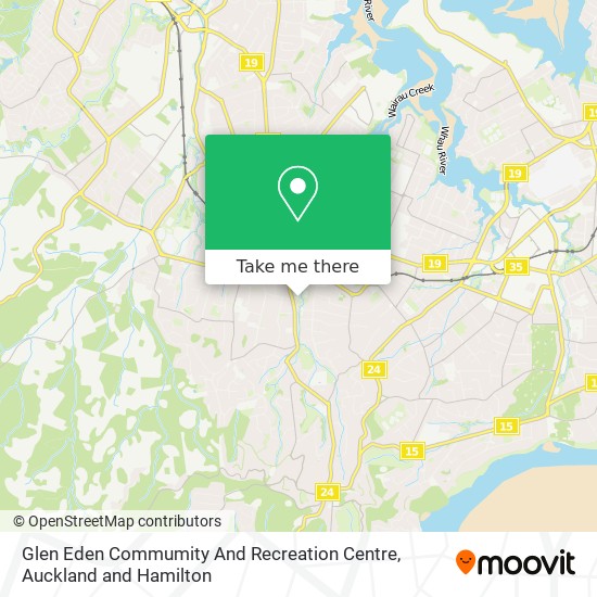 Glen Eden Commumity And Recreation Centre map