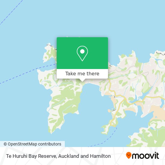 Te Huruhi Bay Reserve map
