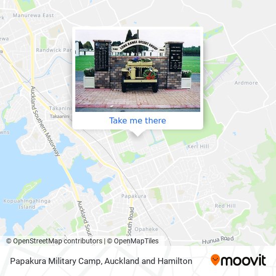 Papakura Military Camp地图