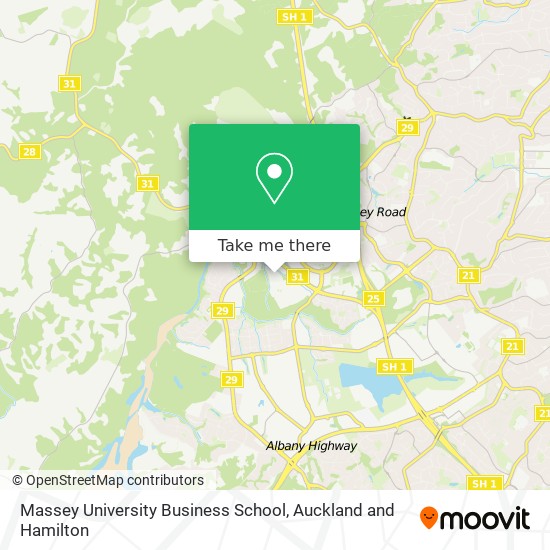 Massey University Business School map