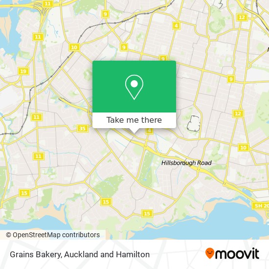 Grains Bakery map