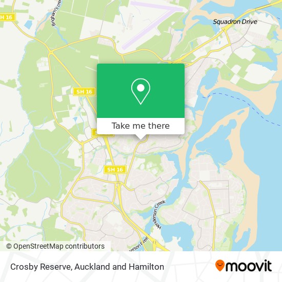 Crosby Reserve map