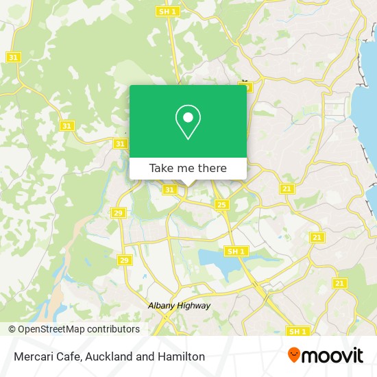 Mercari Cafe map