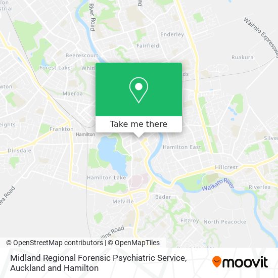 Midland Regional Forensic Psychiatric Service map