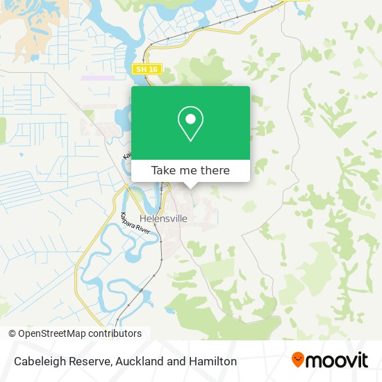 Cabeleigh Reserve map