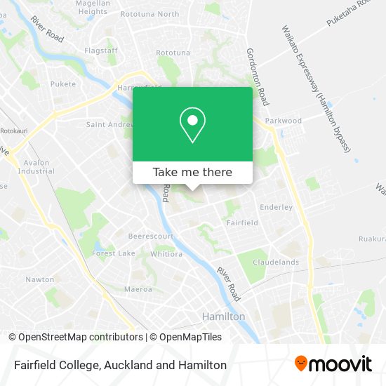Fairfield College map