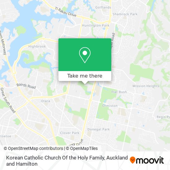 Korean Catholic Church Of the Holy Family map