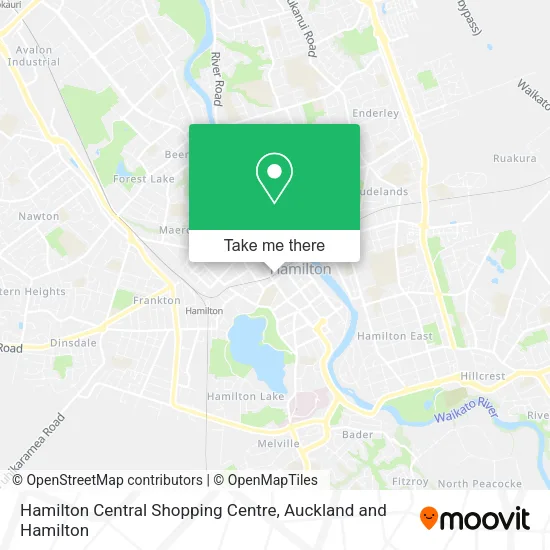 Hamilton Central Shopping Centre map