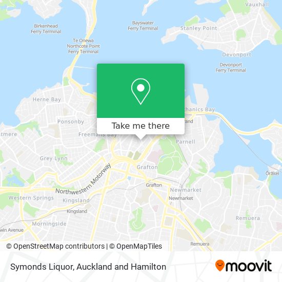 Symonds Liquor map