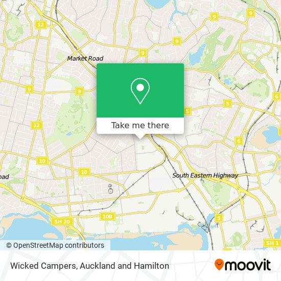 Wicked Campers map