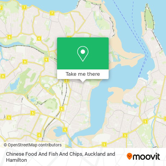 Chinese Food And Fish And Chips map