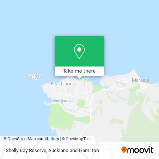 Shelly Bay Reserve map