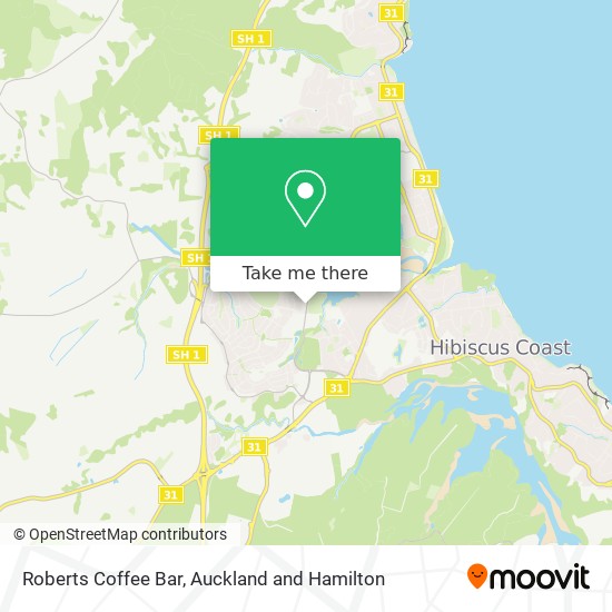 Roberts Coffee Bar map