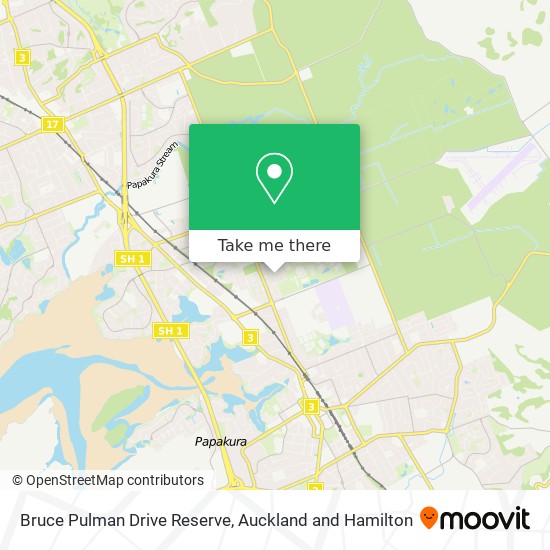 Bruce Pulman Drive Reserve map