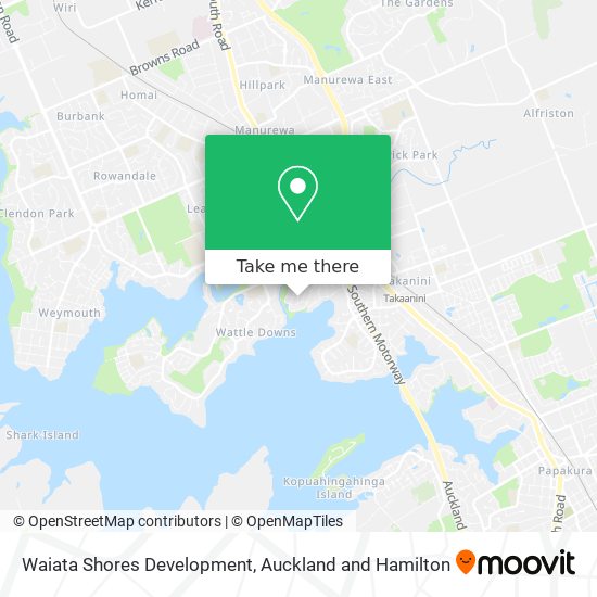 Waiata Shores Development map