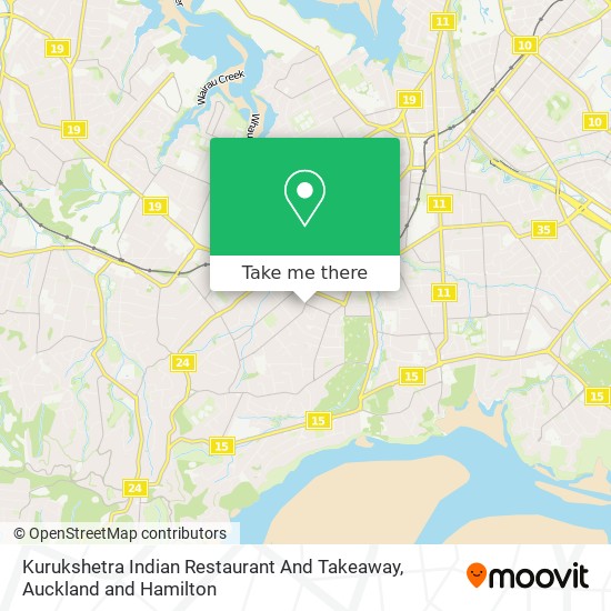 Kurukshetra Indian Restaurant And Takeaway map