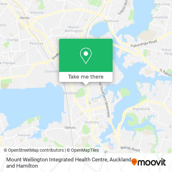 Mount Wellington Integrated Health Centre map