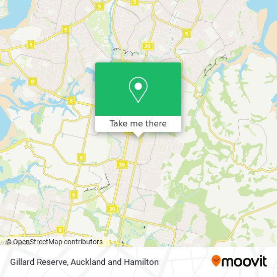 Gillard Reserve map