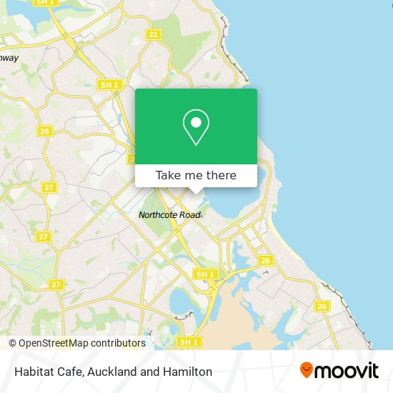 Habitat Cafe map