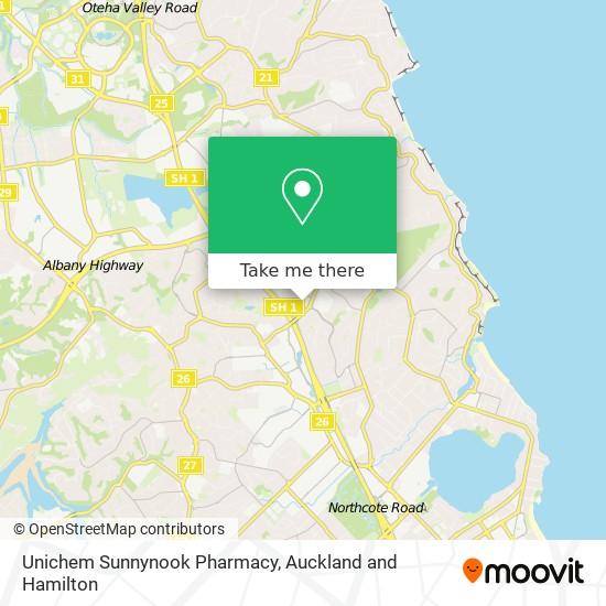 Unichem Sunnynook Pharmacy map