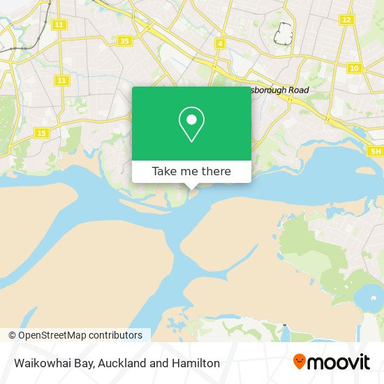 Waikowhai Bay map