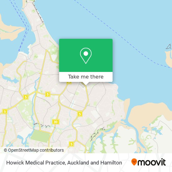 Howick Medical Practice map