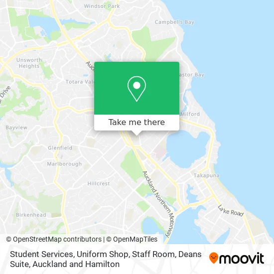 Student Services, Uniform Shop, Staff Room, Deans Suite map