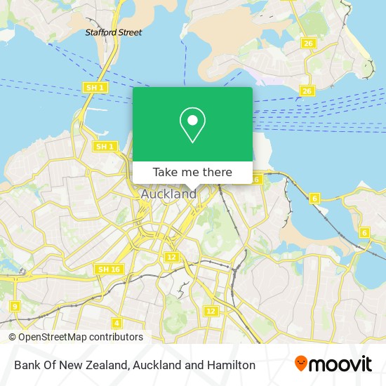 Bank Of New Zealand map