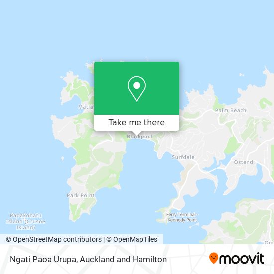 Ngati Paoa Urupa map