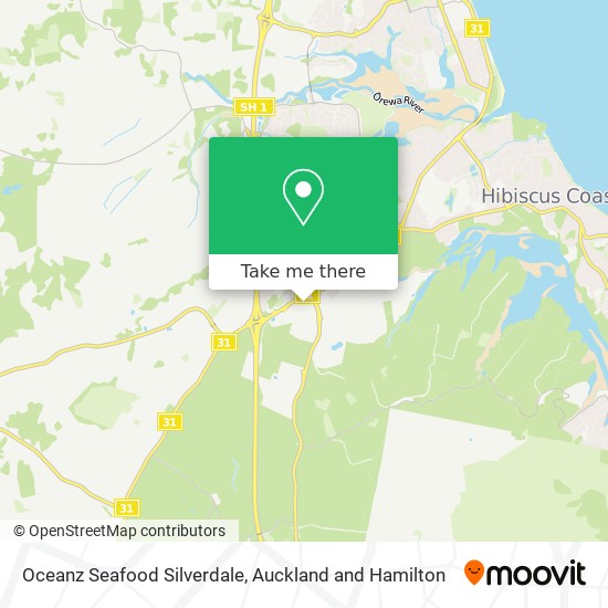 Oceanz Seafood Silverdale map