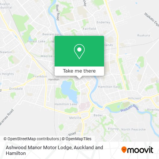 Ashwood Manor Motor Lodge map