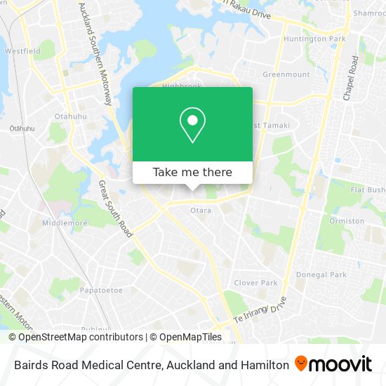 Bairds Road Medical Centre map
