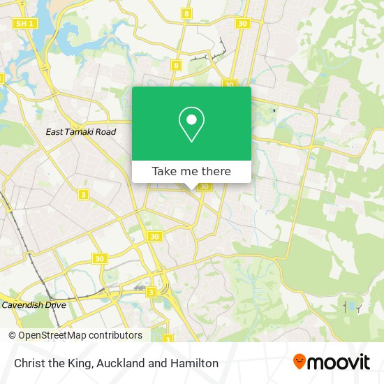 Christ the King map