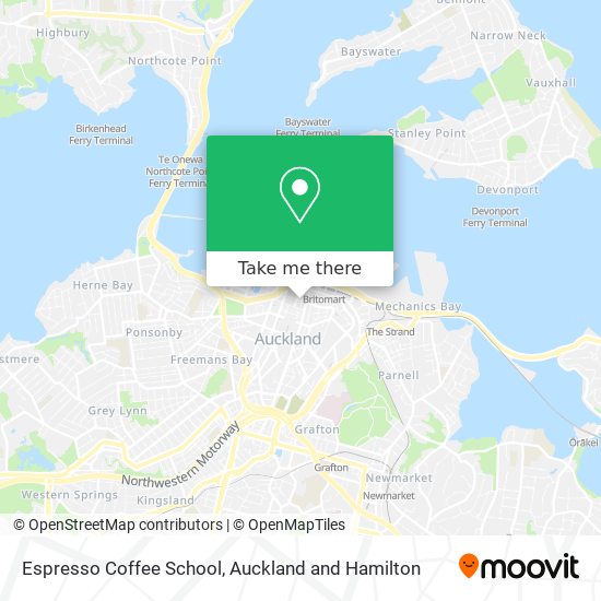 Espresso Coffee School map