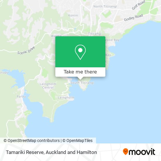 Tamariki Reserve map